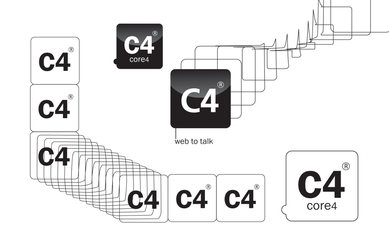 core4 logodizajn koncept.