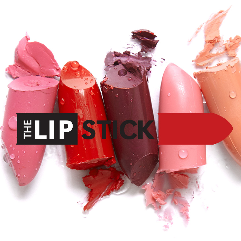 The Lipstick logo dizajn. Rúže.