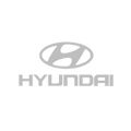 Šedobiele logo Hyundai.